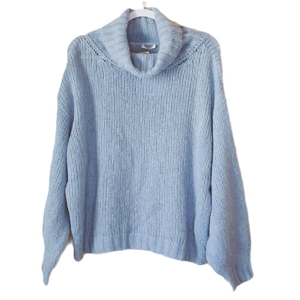 Peserico Alpaca Blend Drop Shoulder Turtleneck Sweater 16 US/52 IT Quiet Luxury